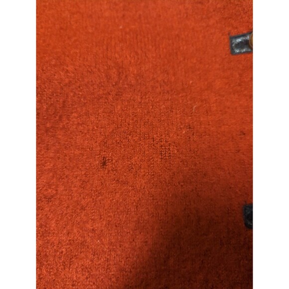 Woolrich Sweater Cardigan Womens Medium Red Button Up Embroidered Pockets - Picture 4 of 10